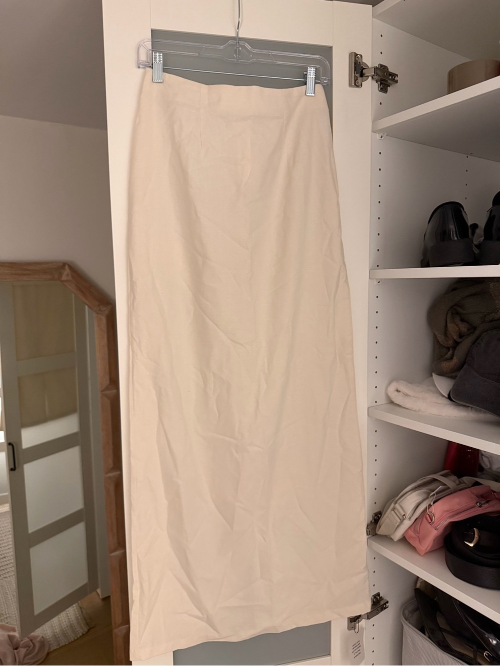 Classic Cream Maxi Skirt - Women